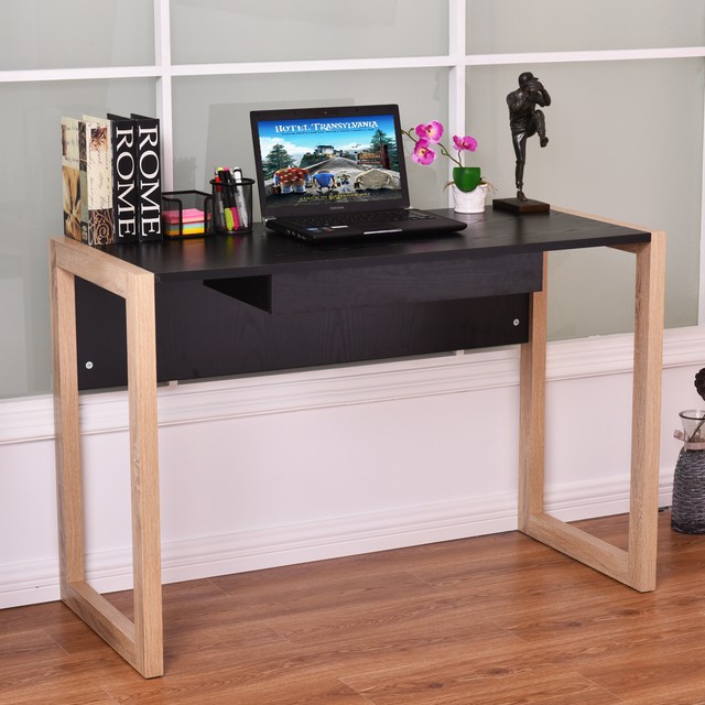 Tangkula Computer Desk Pc Laptop Writing Workstation Table With Computer Desk Pc Laptop Table Wood Writing Workstation W Drawer Home Office New