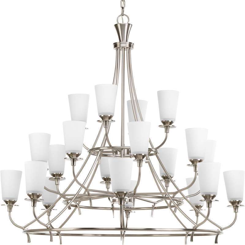 Progress Lighting P4040 Brushed Nickel Cantata 20 Light 42 W 3 Tier Picture 1 Of