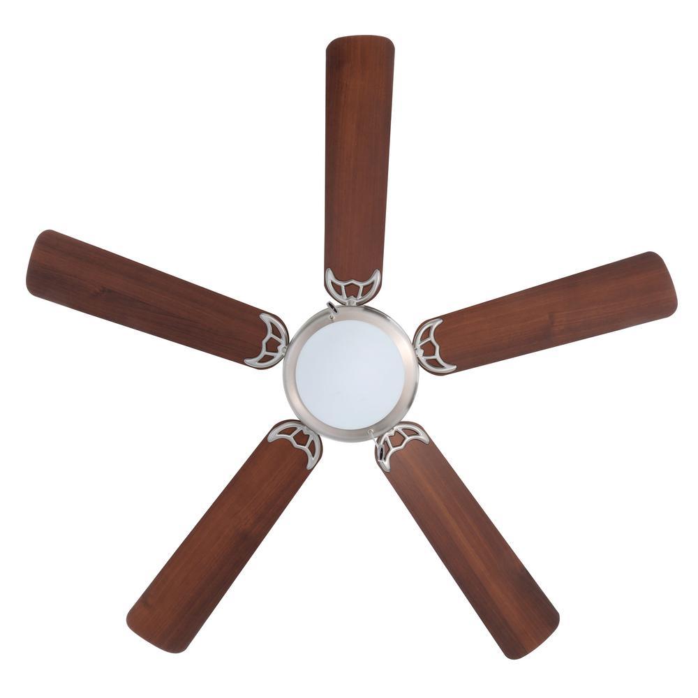 Hampton Bay Hugger 52 In Led Indoor Brushed Nickel Ceiling Fan With Hampton Bay Hugger 52 In Led Indoor Brushed Nickel Ceiling Fan With Light Kit