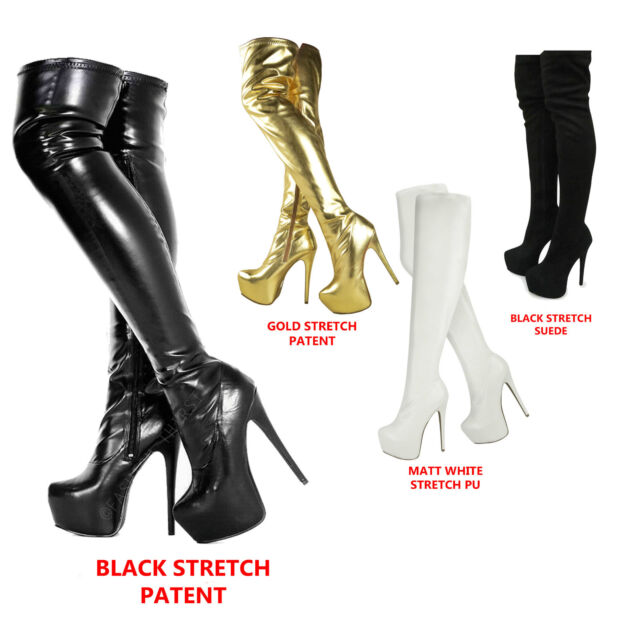 funky pair thigh high boots