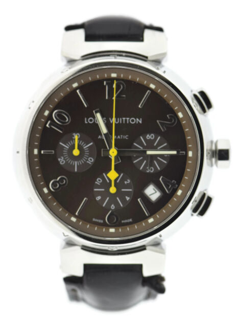 Louis Vuitton Tambour Q1121 Automatic Chronograph Automatique Watch 41 Mm | eBay