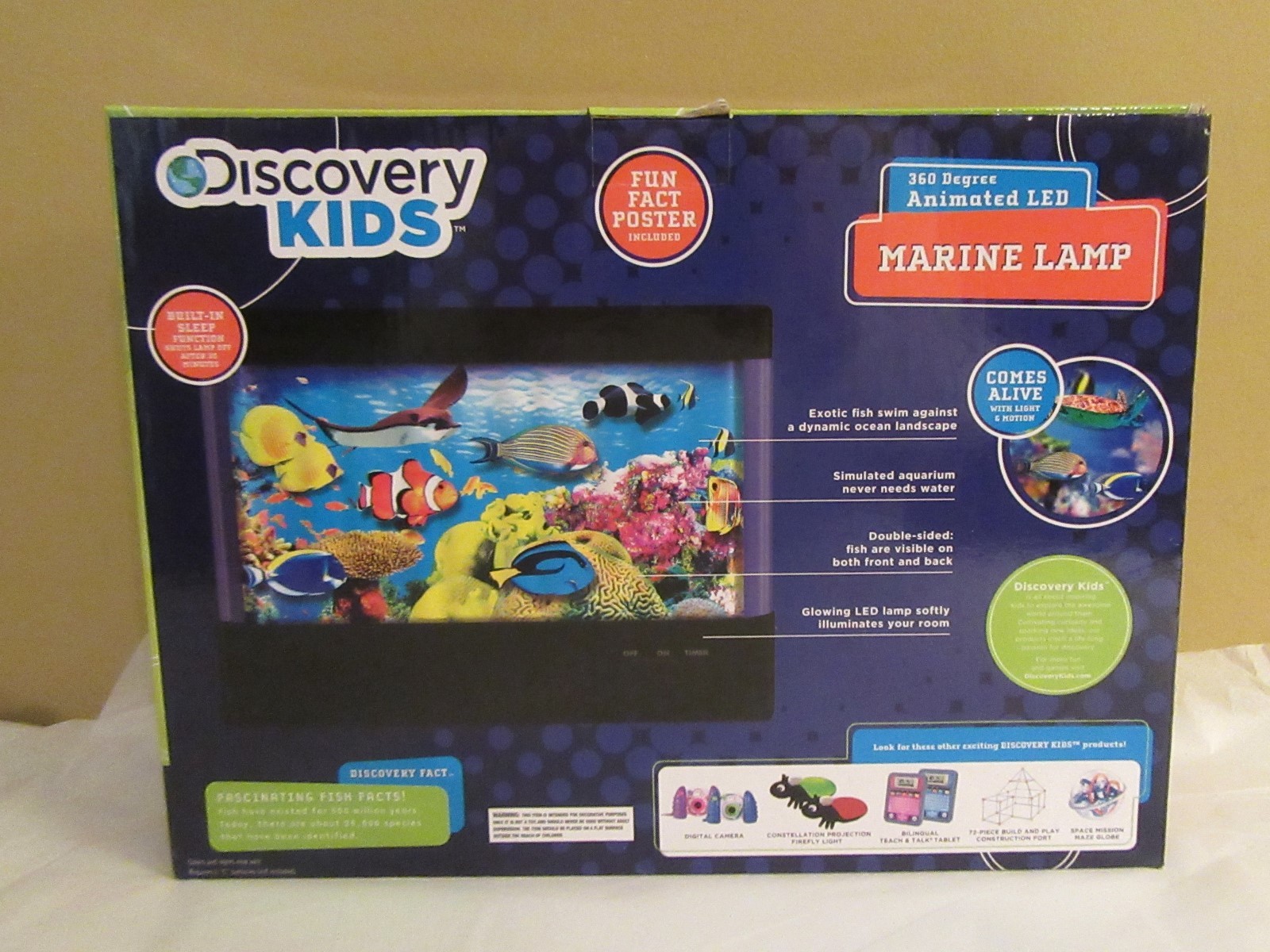 Discovery Kids Animated Tropical Fish Marine Lamp Night Light