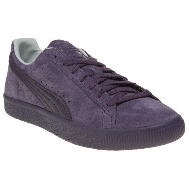 NUOVA linea uomo Bordeaux Puma Clyde Scarpe da Ginnastica in Pelle Scamosciata Pizzo Retr NUOVA linea uomo Bordeaux Puma Clyde Scarpe da Ginnastica in Pelle Scamosciata Pizzo Retr