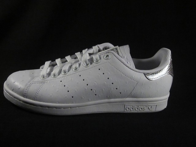 ORIGINALI Adidas Stan Smith in Pelle Bianco Argento Metallizzato Scarpe da ginnastica s80342 ORIGINALI Adidas Stan Smith in Pelle Bianco Argento Metallizzato Scarpe da ginnastica s80342