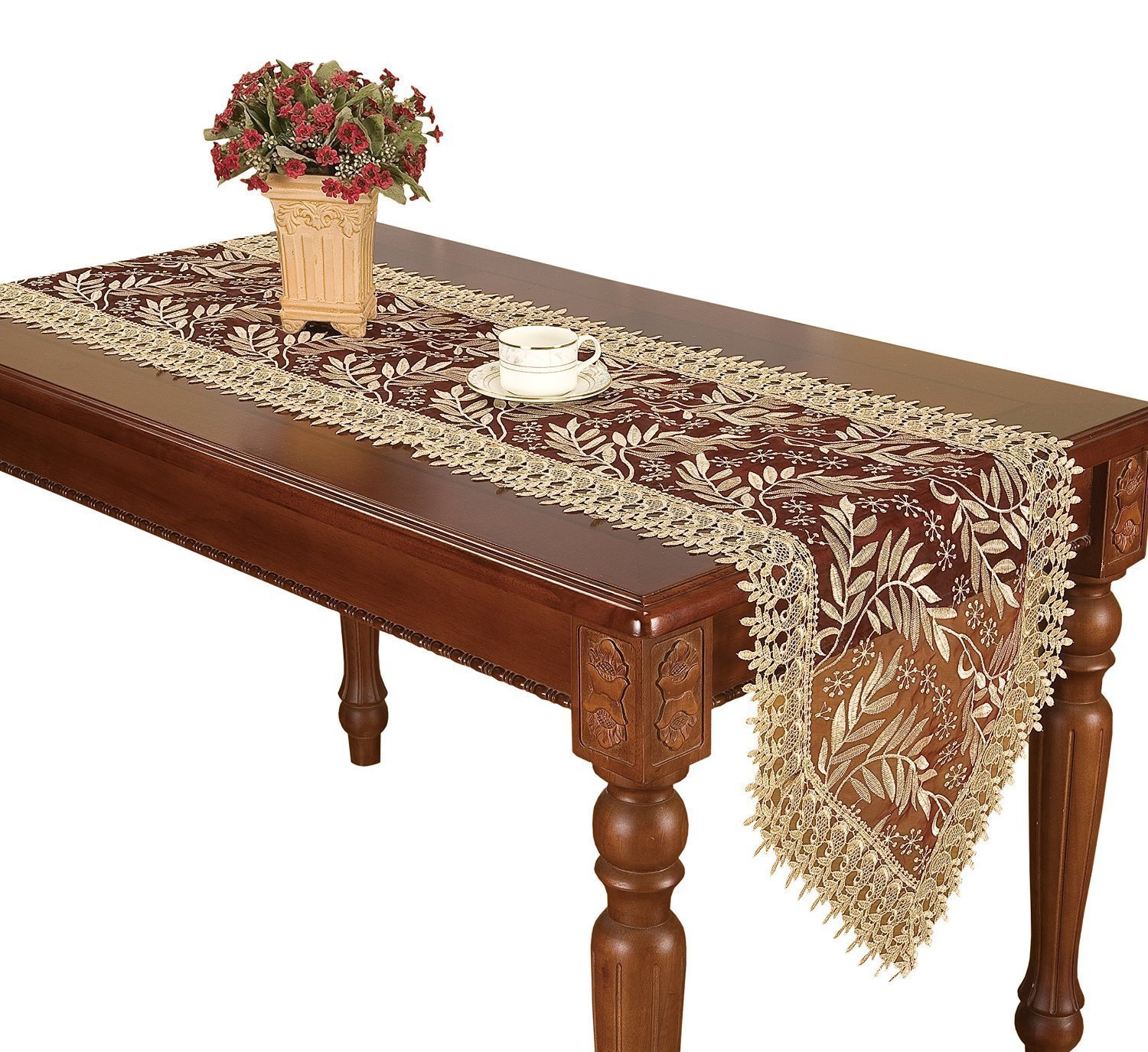 Simhomsen Long Burgundy Table Runner 16 By 144 Inch Ebay
