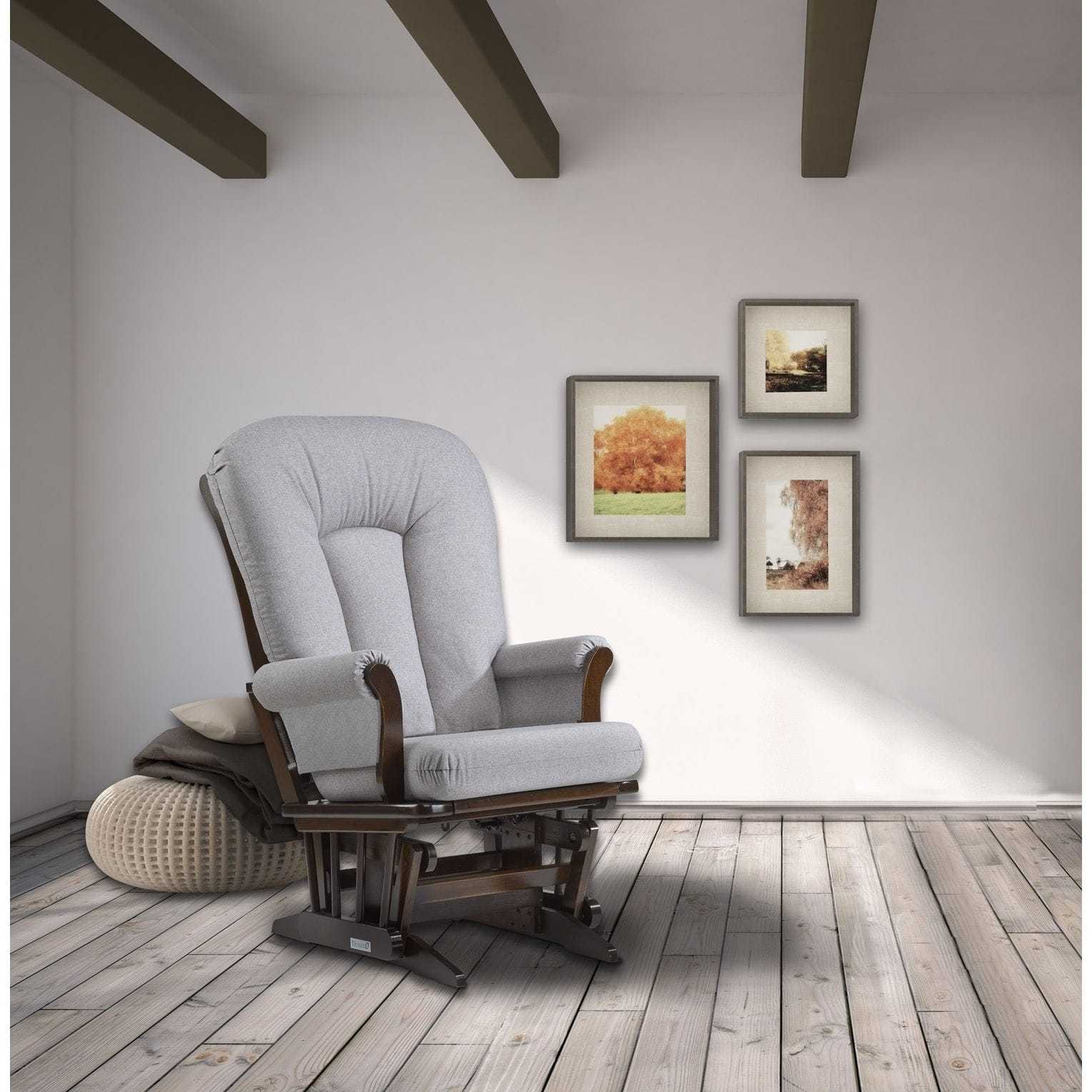 Dutailier Modern Grande Glider Espresso Velvet Taupe Ebay Picture 1 Of 5