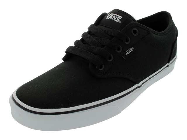 VANS Vtuy187 Mens Atwood Canvas Skate Shoes Black/white 10 DM US | eBay Vans Men's Vans Atwood (Canvas) Skate Shoes 10 Men Us (Black/White