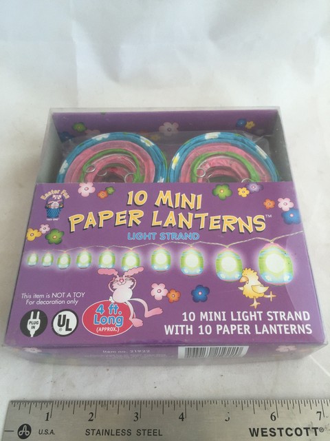 String 10 Light Paper Lantern Easter Egg Lights Outdoor Indoor New String 10 Light Paper Lantern Easter Egg Lights Outdoor Indoor Lighting Set