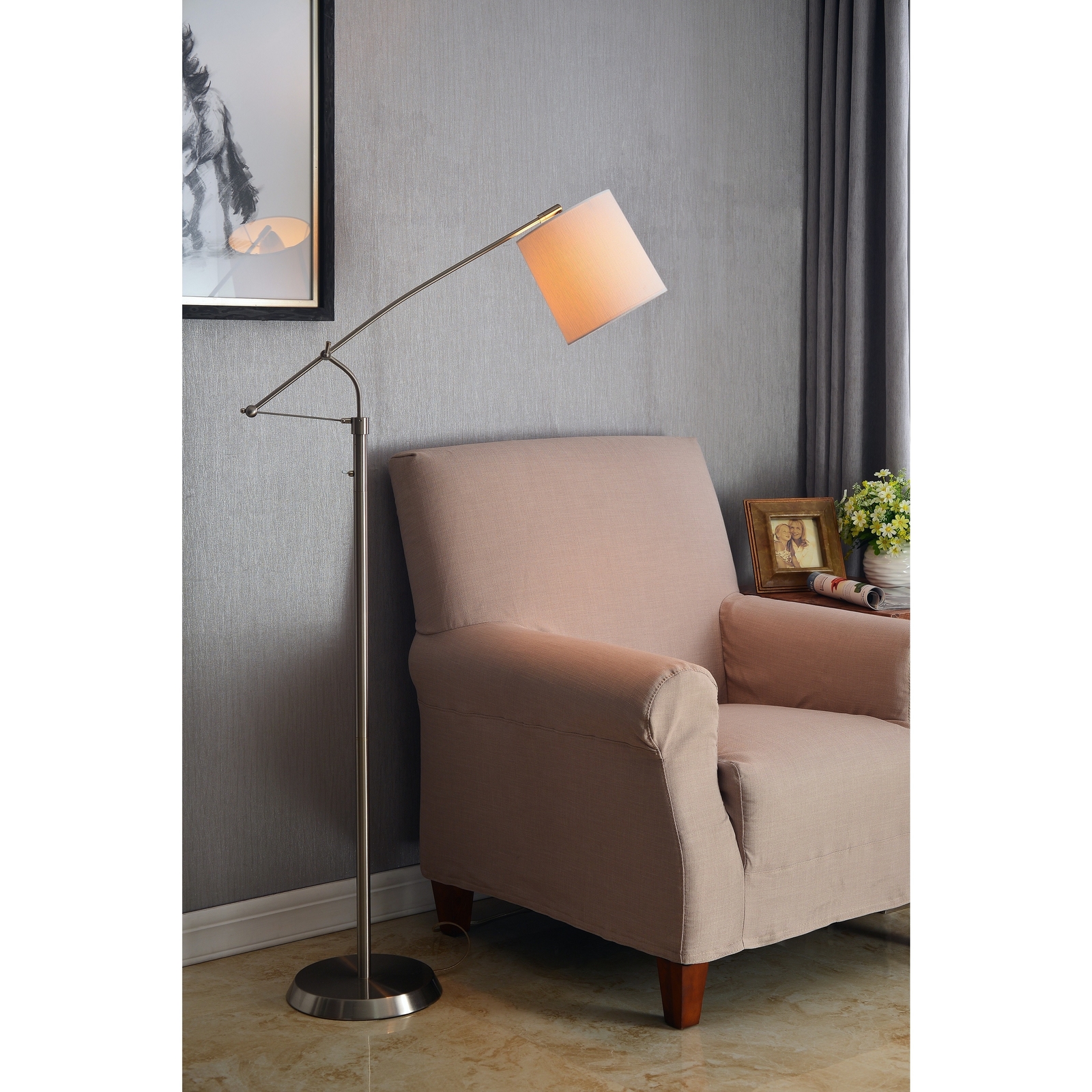 Maddox Brushed Steel Floor Lamp OS70460 | eBay Maddox Brushed Steel Floor Lamp OS70460 | eBay