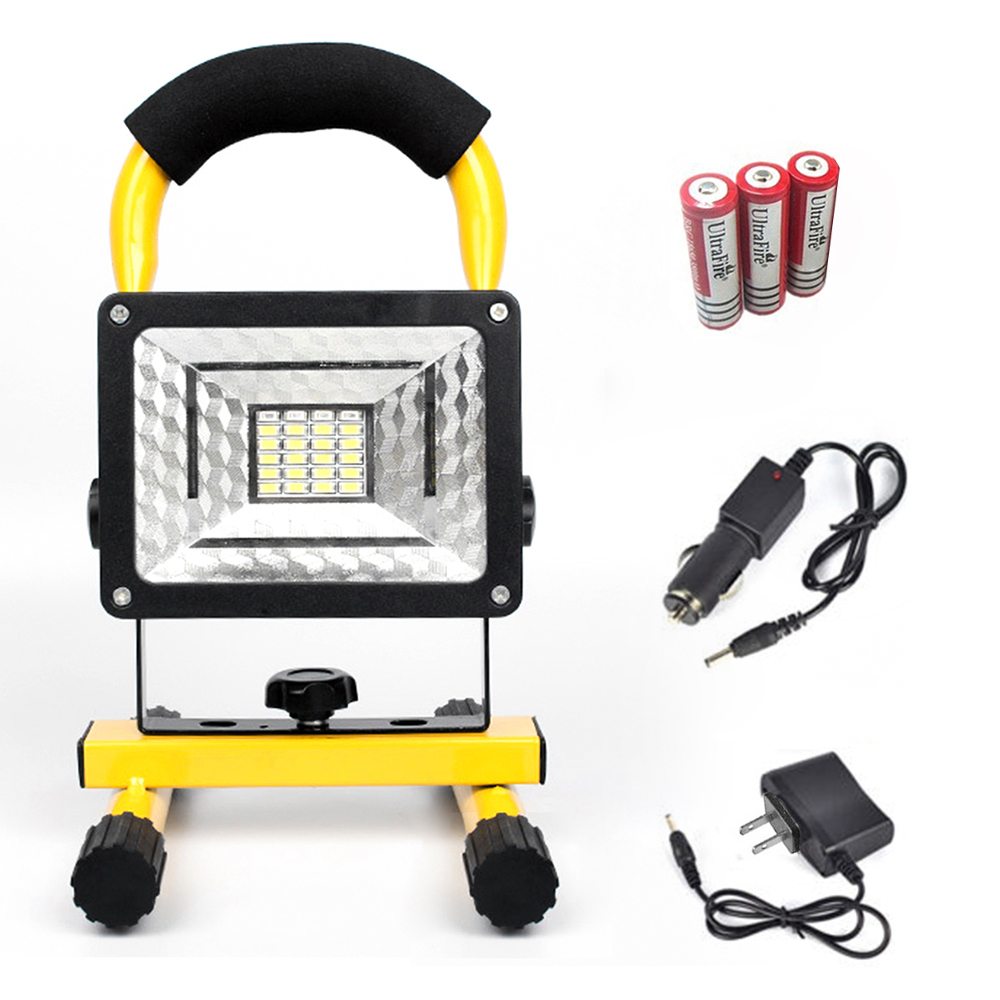 24led 30w Led Flood Light Outdoor Waterproof Ipx6 Rechargeable Picture 1 Of 12