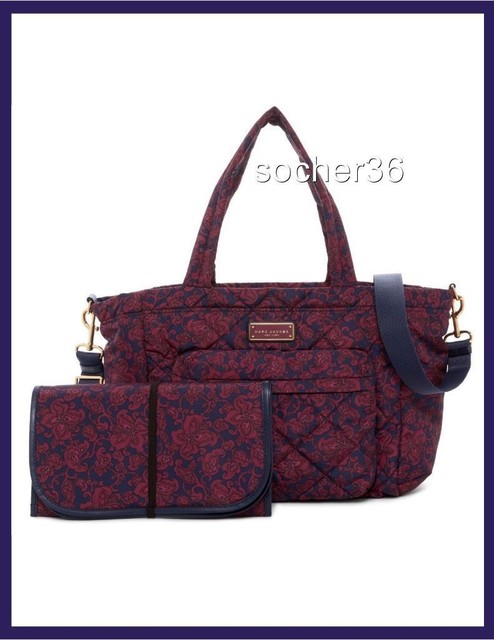 Marc Jacobs Quilted Nylon Baby Diaper Bag Peacoat Multi W Pad Ebay Marc Jacobs Quilted Nylon Baby Diaper Bag Peacoat Multi W Pad Nwt 320