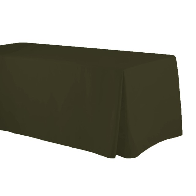 Fitted Tablecloths 30x48 4 Feet Corner Pleat Sides Olive Picture 3 Of 4