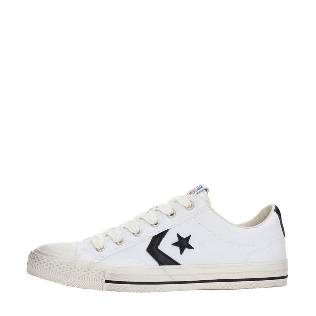 CONVERSE STAR PLAYER DISTRESSED OX BIANCO TELA 160925C CONVERSE STAR PLAYER DISTRESSED OX BIANCO TELA 160925C