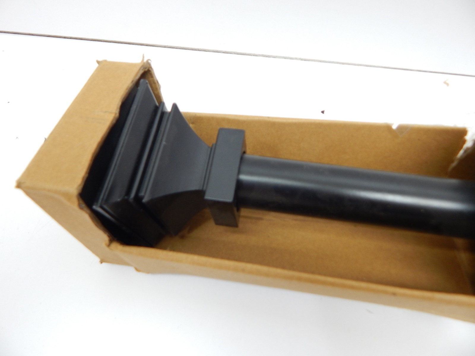 Rulu 25794 52 By 144 Inch Stacked Square Black Curtain Rod With 1 25 Picture 1 Of 4