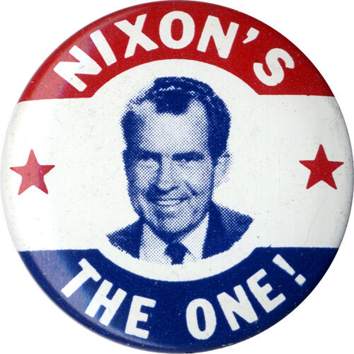 Classic 1968 Richard Nixon S The One Campaign Button 1031 | eBay