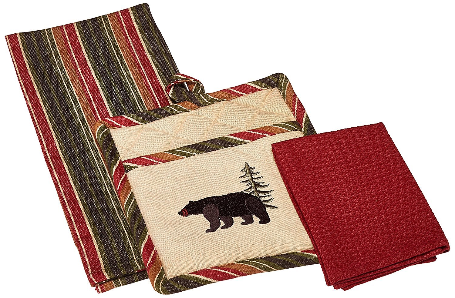 Uncategorized Kay Dee Designs Kitchen Towels kay dee designs r2117 bear embroidered 3pc kitchen gift set ebay picture 1 of 12