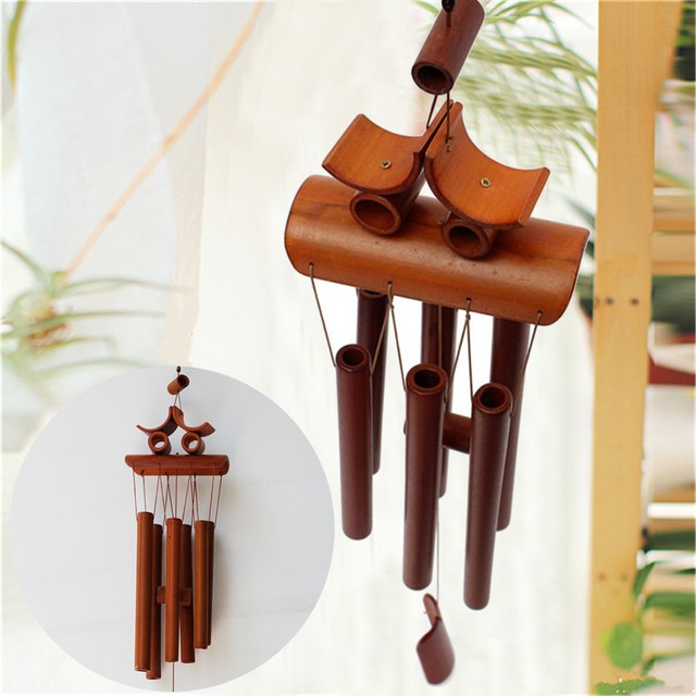 24 Bamboo Wood Wind Chimes Outdoor Indoor Bells Garden Decoration 24 Bamboo Wood Wind Chimes Outdoor Indoor Bells Garden Decoration Ringings