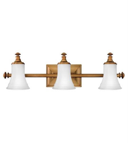Hinkley Lighting 5833br Alice 3 Light Bathroom Fixture In Brushed Picture 1 Of