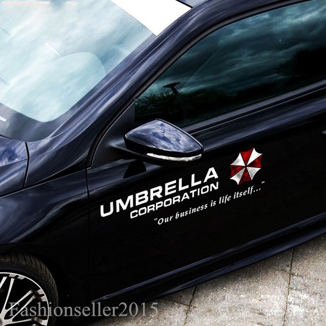 1pair Umbrella Corporation Decal Vinyl Car Stickers Auto ...