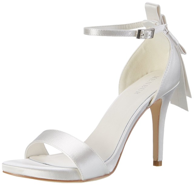 TG.36 Menbur Wedding Dbora Scarpe Col Tacco con Cinturino a T Donna TG.36 Menbur Wedding Dbora Scarpe Col Tacco con Cinturino a T Donna