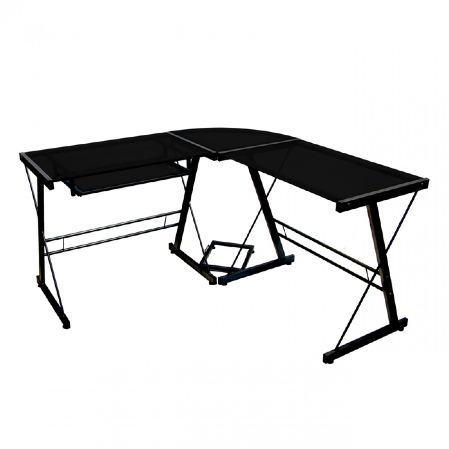 We Furniture Elite Soreno Glass Corner Computer Desk White