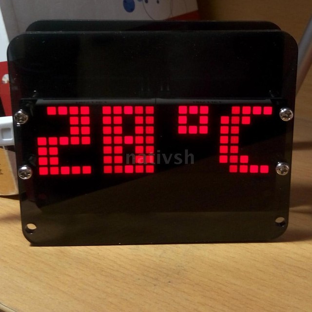 Ds3231 Electronic Diy Dot Matrix Led Clock Kit Digital Alarm Temp Ds3231 Electronic Diy Dot Matrix Led Clock Kit Digital Alarm Temp Display Dk41