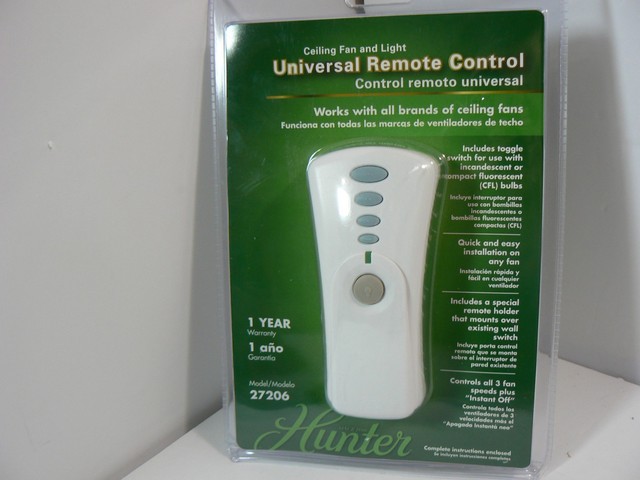Hunter 27206 Ceiling Fan And Light Universal Remote Control Hunter Fan 99119 Ceiling Light Universal Advanced Remote Control 27206 New