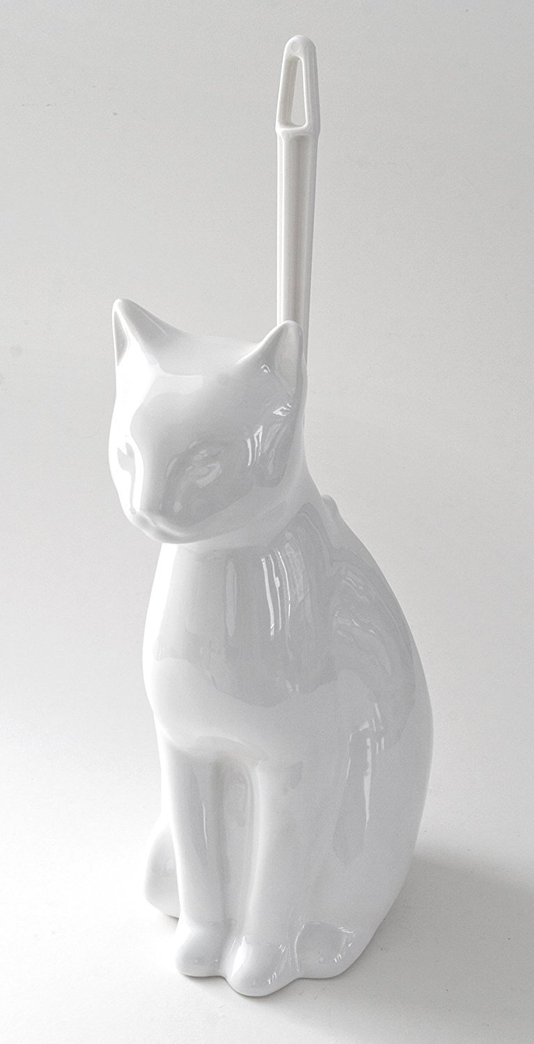 Easy Elegance Whimsical Ceramic Toilet Brush Holder Cat Or Dog Res Content Global Inflow Inflowcomponent Technicalissues