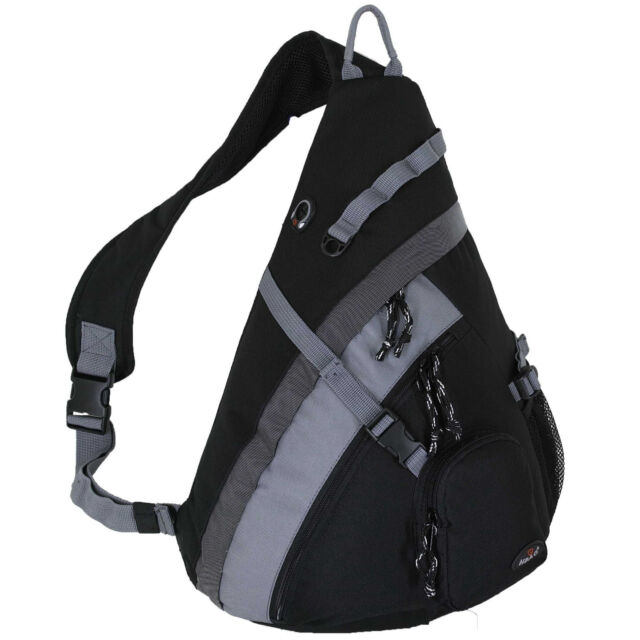 HBAG 20 Sling Backpack Single Strap School Travel Sports Shoulder Bag Black | eBay