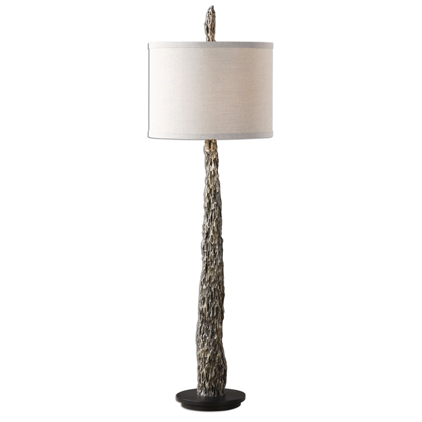 Uttermost Tegal Metallic Silver Old Wood Buffet Lamp Picture 1 Of