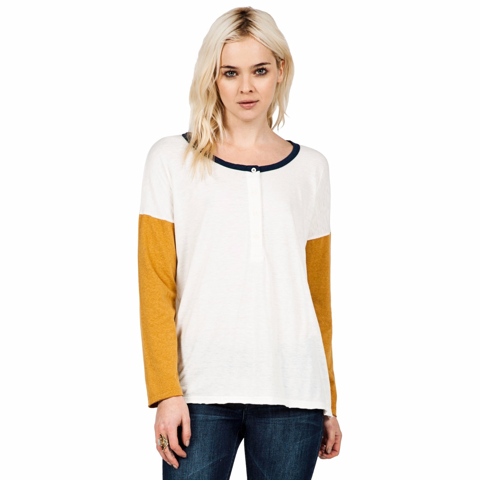 Volcom 2016 Down The Block Henley Womens Small Buckthorn Fx122 | eBay Picture 1 of 2 ...