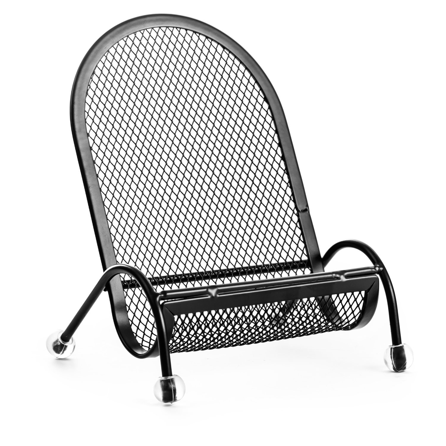Halter Universal Steel Mesh Desktop Cell Phone Stand Black Picture 1 Of 5