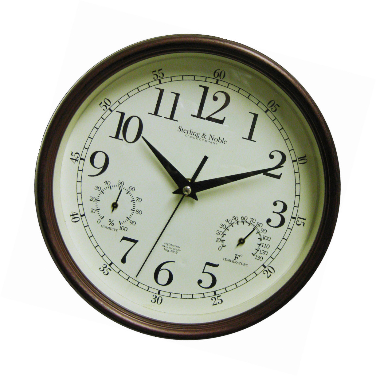 Mainstays Indoor Outdoor Wall Clock Antique Bronze Ebay Picture 1 Of 4