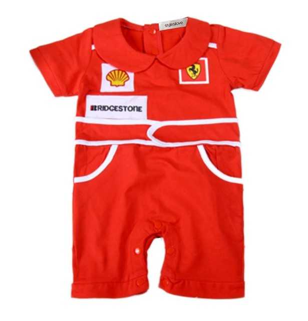 Stylesilove Baby Boy Chic Red Car Racer Costume Romper 6 12 Months