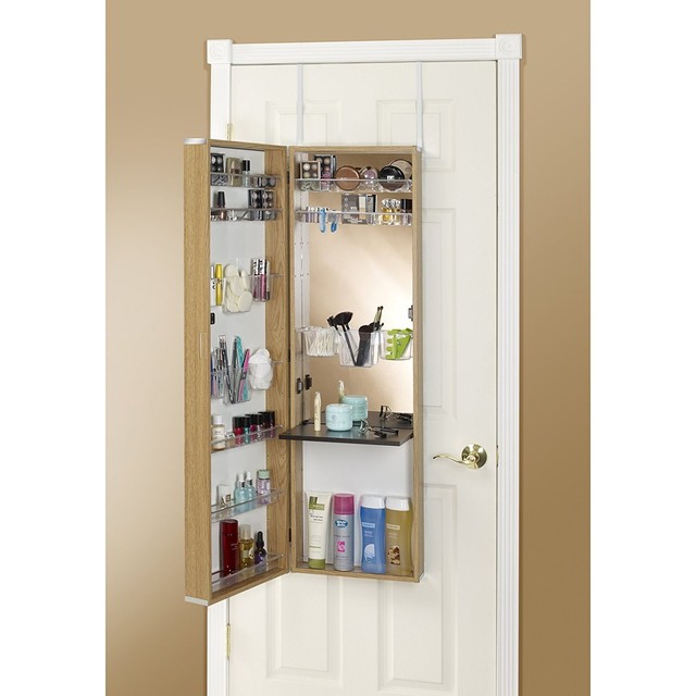 Makeup Organizer Mirror Beauty Armoire Storage Cabinet Hanging Makeup Organizer Mirror Beauty Armoire Storage Cabinet Hanging Vanity Shelf