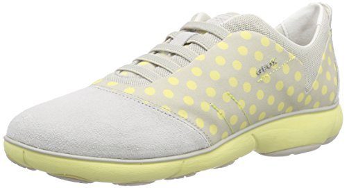 Geox D Nebula C Scarpe Low Top Donna Bianco Off White/Lt c1O Geox D Nebula C Scarpe Low Top Donna Bianco Off White/Lt c1O