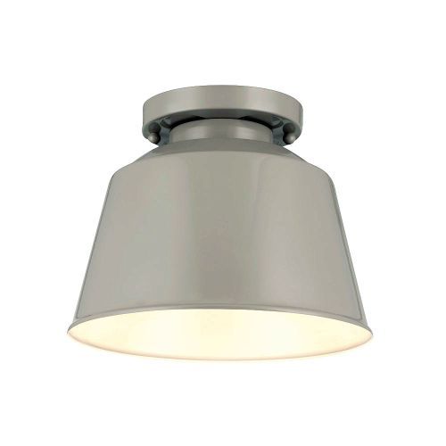 Feiss Ol15013 Freemont 1 Light Outdoor Flush Mount Ceiling Fixture Feiss Ol15013 Freemont 1 Light Outdoor Flush Mount Ceiling Fixture Hi Gloss Grey