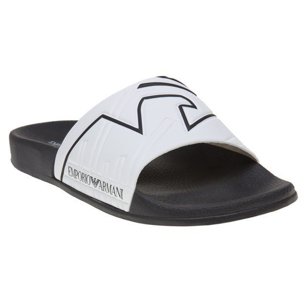 NUOVA linea uomo EMPORIO ARMANI AQUILA AZZURRA STAMPA PVC Slide Sandali Piscina diapositive Slip On NUOVA linea uomo EMPORIO ARMANI AQUILA AZZURRA STAMPA PVC Slide Sandali Piscina diapositive Slip On