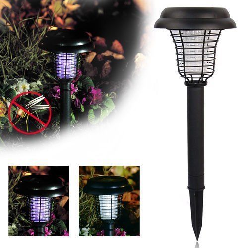 Solar Powered Led Light Pest Bug Zapper Insect Mosquito Lamp Solar Powered Led Light Pest Bug Zapper Insect Mosquito Lamp Garden Lawn