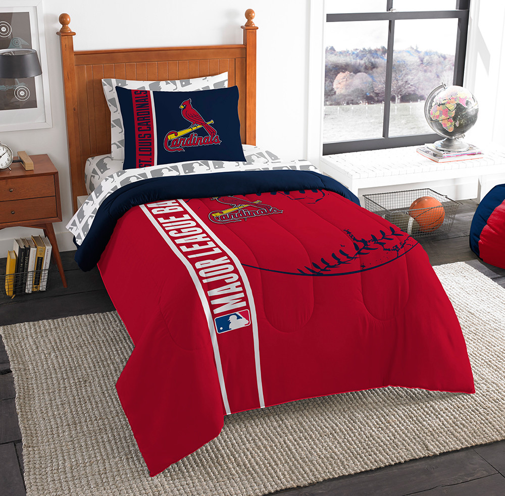 St Louis Cardinals Comforter Set Mlb 2pc Twin Soft Cozy Bed Sham Picture 1 Of