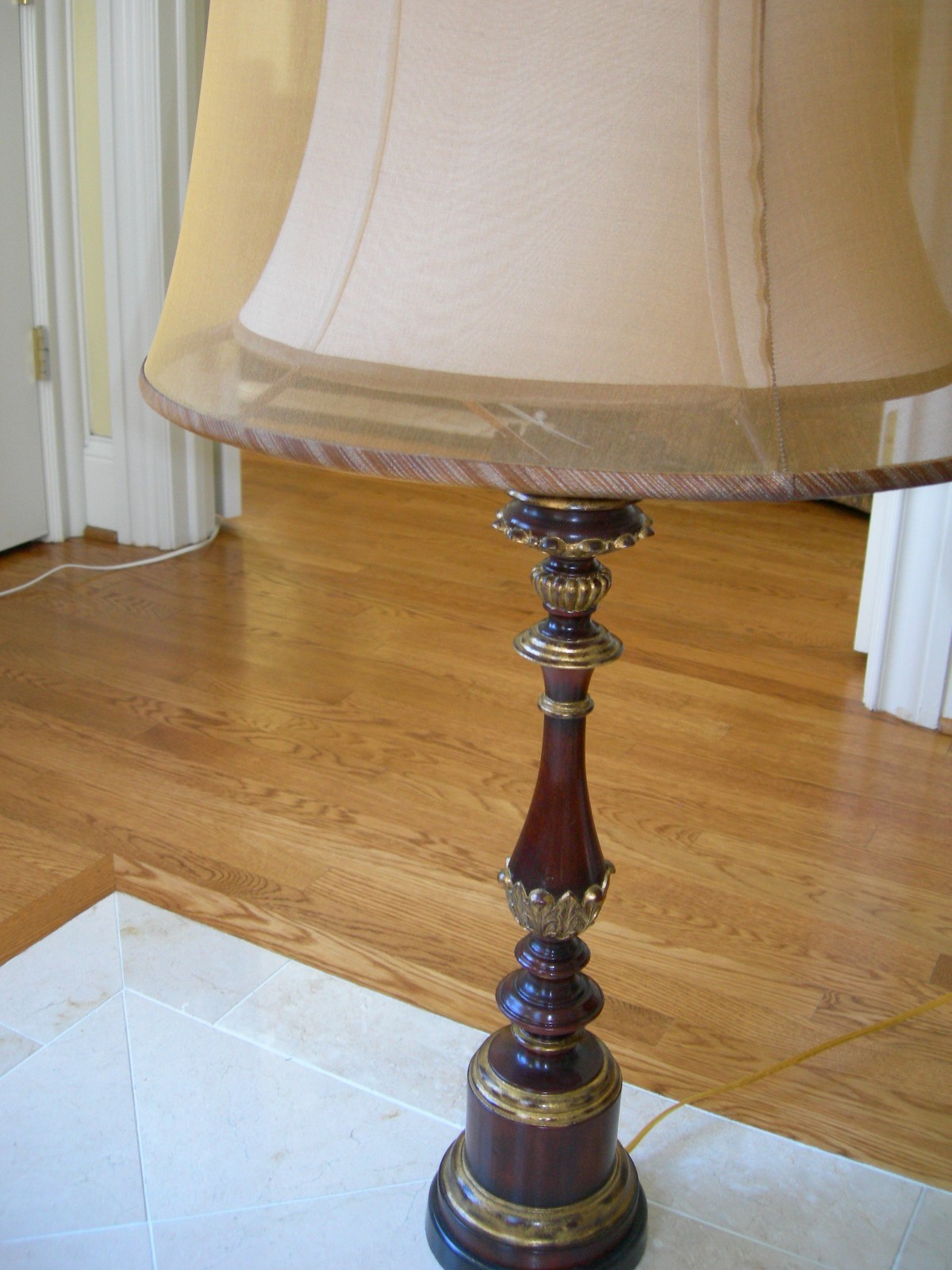 Theodore Alexander Pair Gany Finished Candlestick Table Lamps 8
