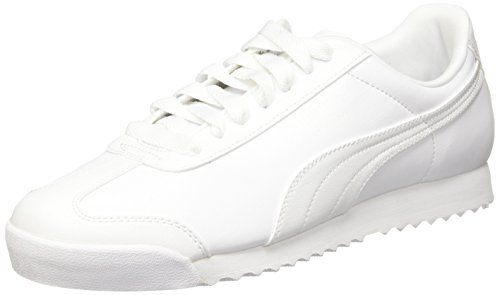 Bianco 38 EU PUMA ROMA BASIC SCARPE DA GINNASTICA BASSE UOMO WHITE LIGHT GRAY Bianco 38 EU PUMA ROMA BASIC SCARPE DA GINNASTICA BASSE UOMO WHITE LIGHT GRAY