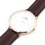 0109DW Daniel Wellington Bristol weißes Zifferblatt SS braunes Leder Männchen