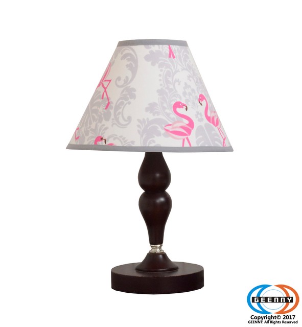 Geenny Lamp Shade Only Without Base Pink Flamingo Bird Baby Pink Flamingo Bird Nursery Lamp Shade