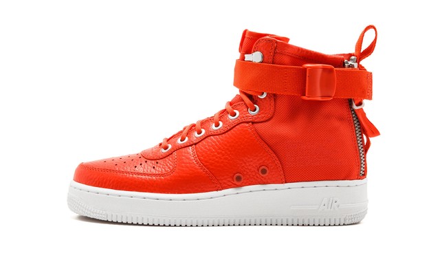 NIKE SF AF1 AIR FORCE 1 ONE MID SZ 9.5 FIELD BOOT TEAM ORANGE WHITE 917753 800 NIKE SF AF1 AIR FORCE 1 ONE MID SZ 9.5 FIELD BOOT TEAM ORANGE WHITE 917753 800