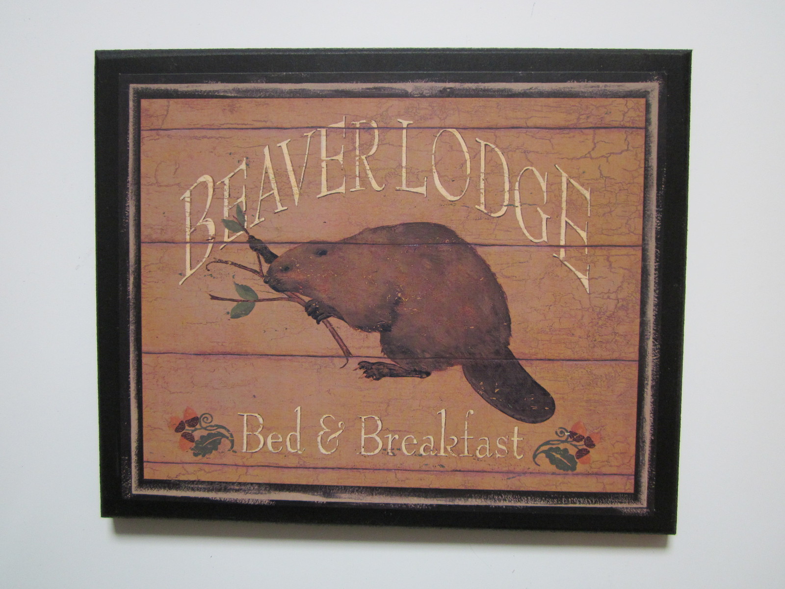 Beaver Lodge Picture Rustic Style Wall Decor Plaque Country Beaver Lodge Picture Rustic Style Wall Decor Plaque Country