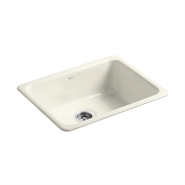 Kohler K 6585 96 Iron Tones Drop In Undermount Kitchen Sink Biscuit Picture 1 Of