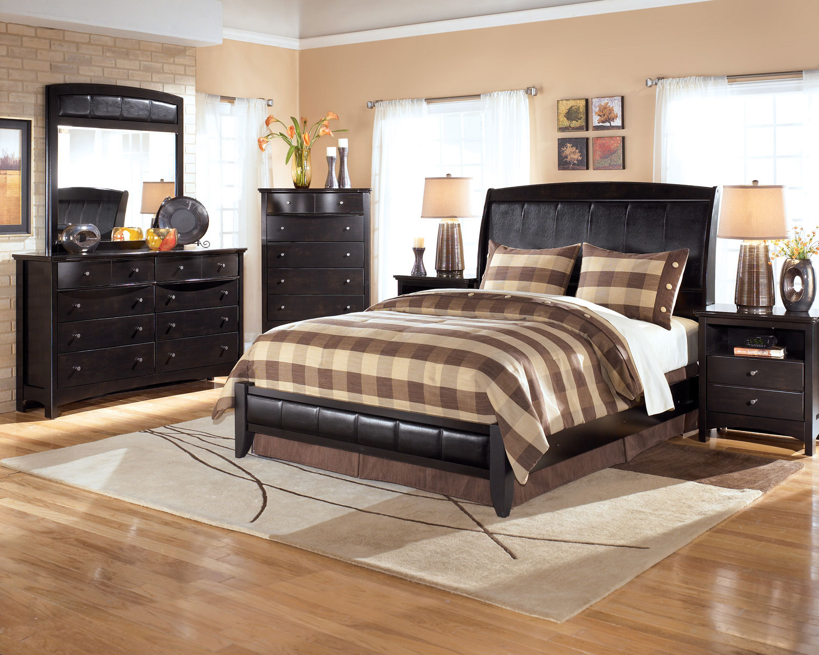 Ashley Furniture B208 Harmony Modern Queen Or King Panel Bed Frame Picture 1 Of 6