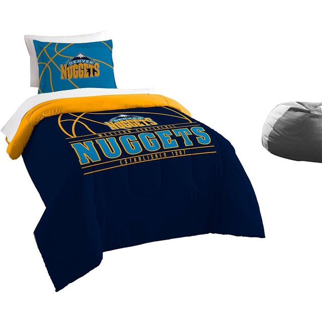 Denver Nuggets Comforter Set Nba 2pc Twin Bed Official Licensed The Northwest Company Denver Nuggets Reverse Slam Twin Comforter Sham Set