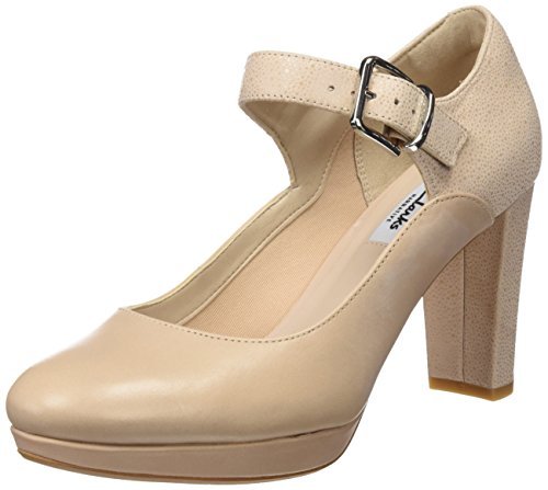 TG. 41 EU Clarks Kendra Gaby Scarpe col Tacco con Cinturino a T Donna c8o TG. 41 EU Clarks Kendra Gaby Scarpe col Tacco con Cinturino a T Donna c8o